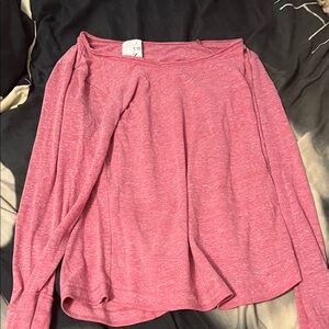 Women's Pink Long Sleeve Top